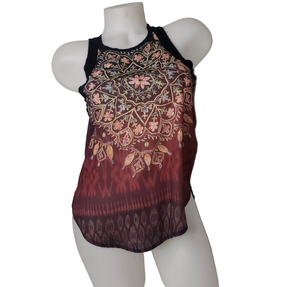 HOLISTER Boho Embordered Look Tank Top Size XS